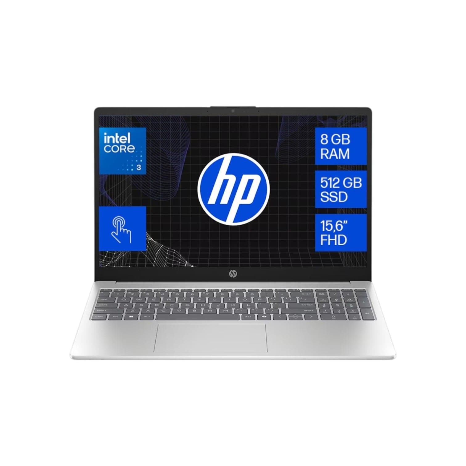 Notebook HP 15.6" — Intel Core i3
